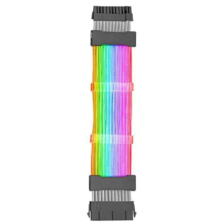 MARSGAMING Mars Gaming MCA-24, ARGB Extender Kabel 24pin ATX für Motherboard, Ultrahelle LEDs, Volle