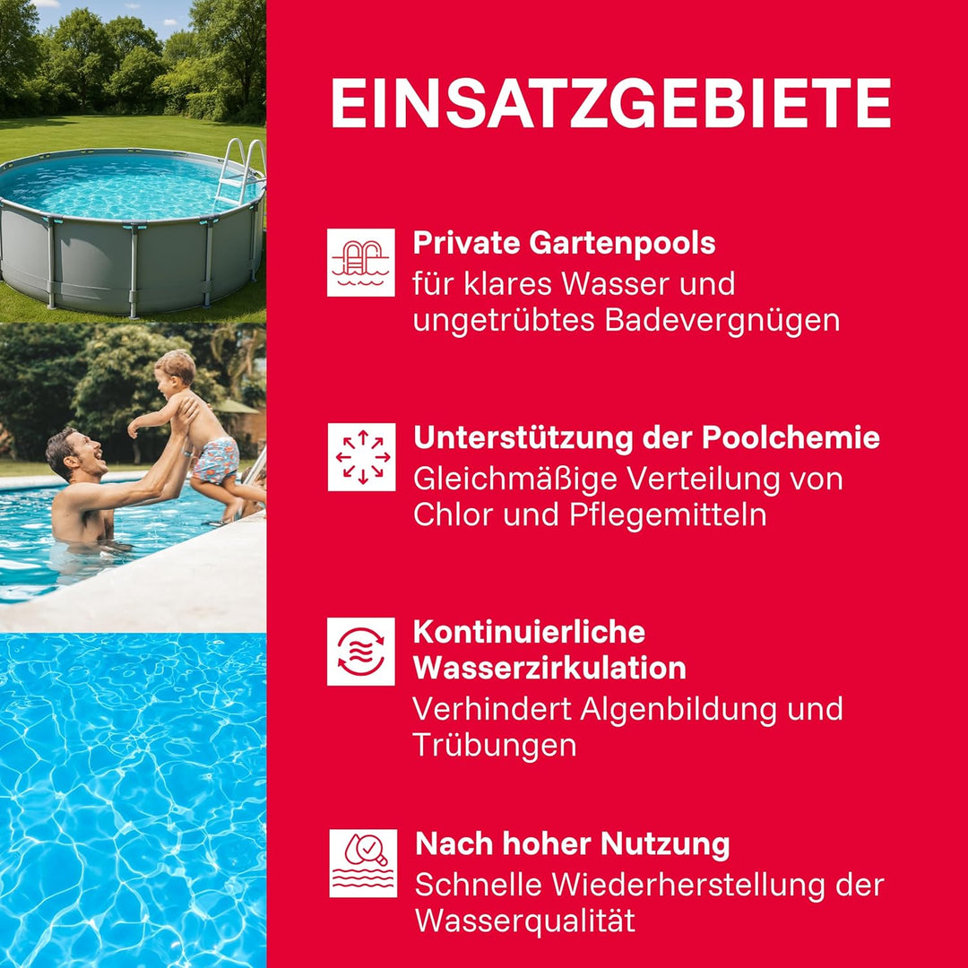 T.I.P. 30308 Schwimmbad Filter Set Sandfilteranlage SPF 250 F, bis 6.000
