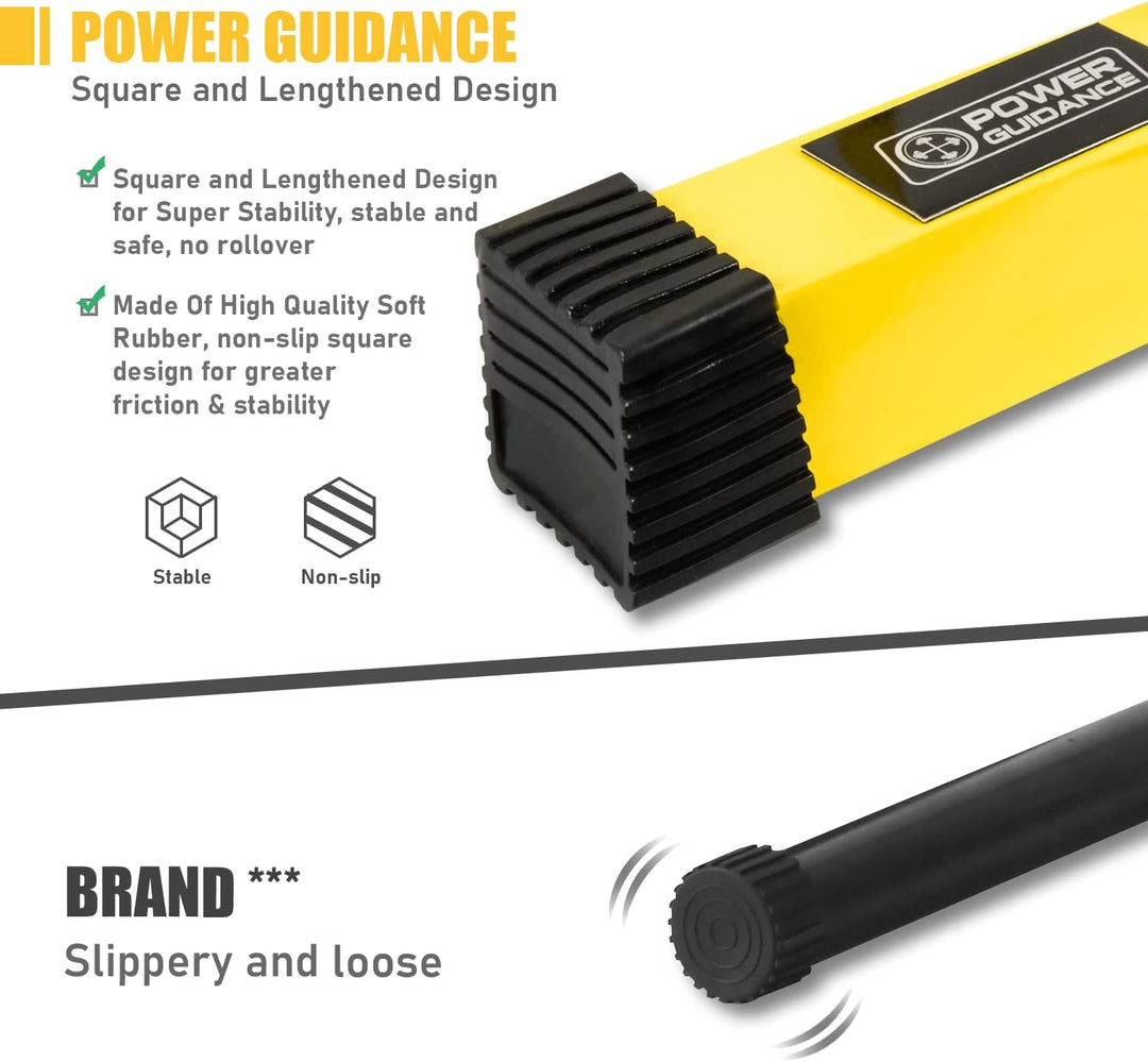 POWER GUIDANCE Dip Barren Dip Bar Quadratische breite Stützfüsse Einstellbare Höhe 77cm 84cm 91cm 98