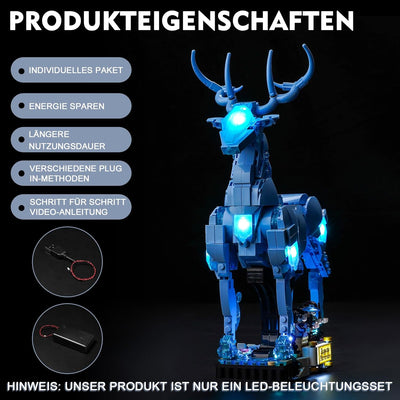 Lichtsteuerung Led Licht Set für Lego 76414 Expecto Patronum (Kein Lego-Modell), Dekorationsbeleucht