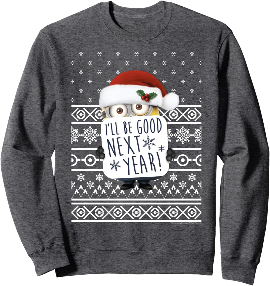 Despicable Me Minions I'll Be Good Next Year Sweater Design Sweatshirt