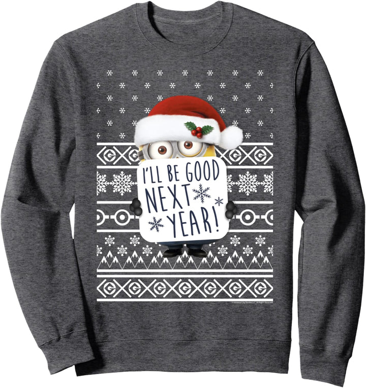 Despicable Me Minions I'll Be Good Next Year Sweater Design Sweatshirt