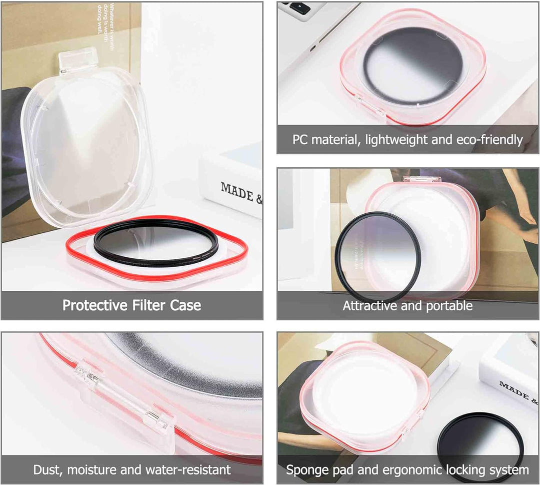 PROfezzion Soft Grad ND 62mm Verlaufsfilter Circular Gradual Neutral Density Filter 4-Stop GND für S