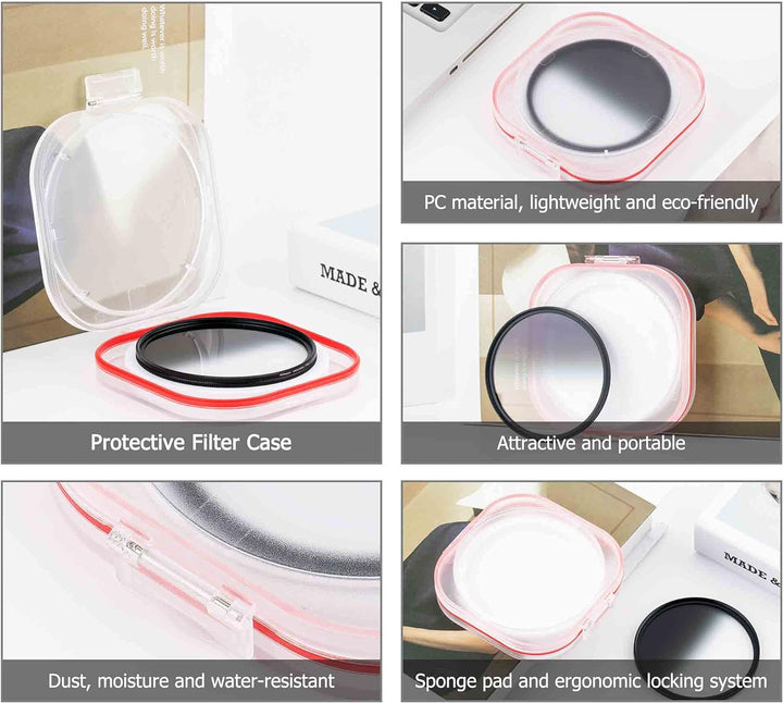 PROfezzion Soft Grad ND 62mm Verlaufsfilter Circular Gradual Neutral Density Filter 4-Stop GND für S