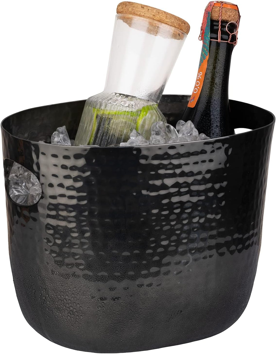 APS 36109 Wein-/Sektkühler "LARGE", Aluminium, zwei seitliche Eingriffe, für 1-2 Flaschen, 25,5 x 19