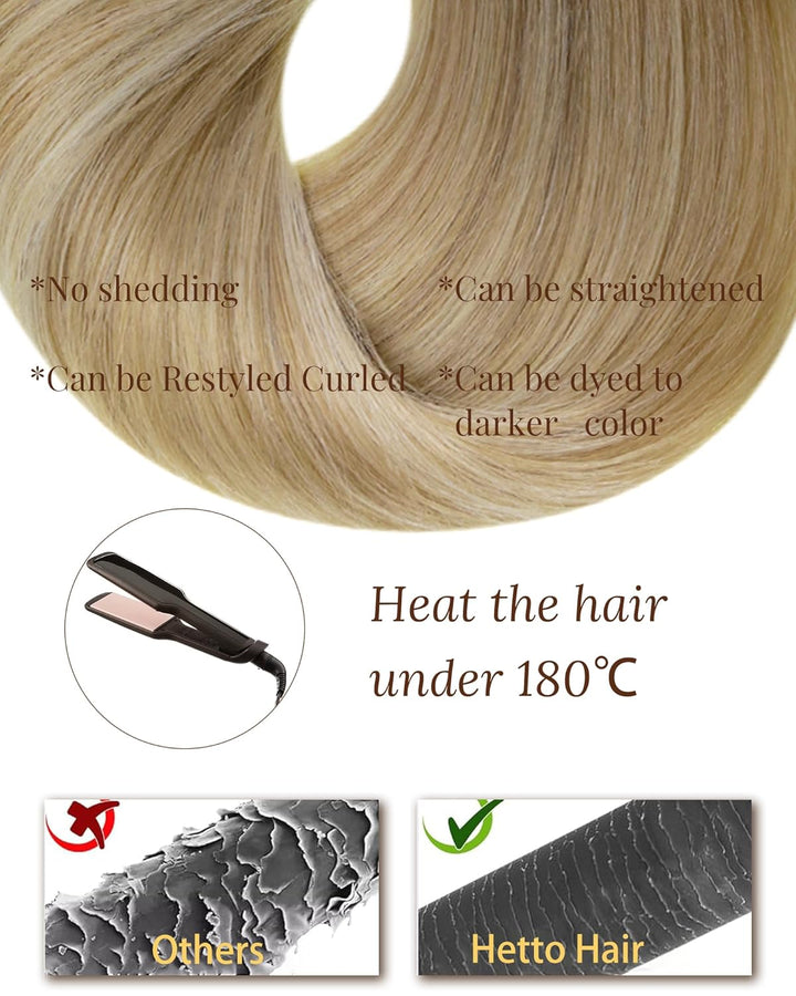 Hetto Tape in Echthaar Extensions Blond Echthaar Tape in Extensions Remy Echthaar Extensions Tape #1