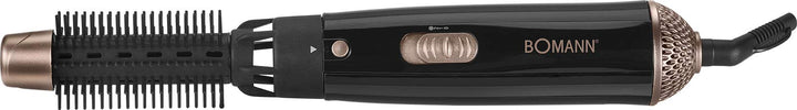 Bomann 681011 CB Warmluft Lockenbürste mit 3 Aufsätzen, 2 Temperatur/Leistungsstufen plus Kaltstufe,