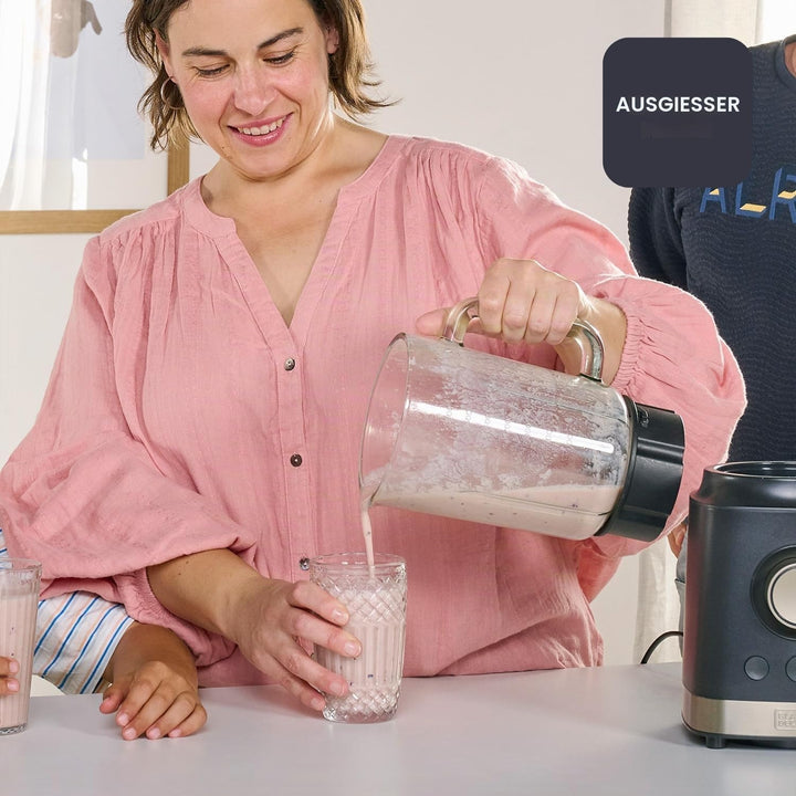 BLACK+DECKER – Standmixer BXJB2000E 2000W | Glasbehälter 1,8 L | Edelstahlklingen | Turbo-, Smoothie