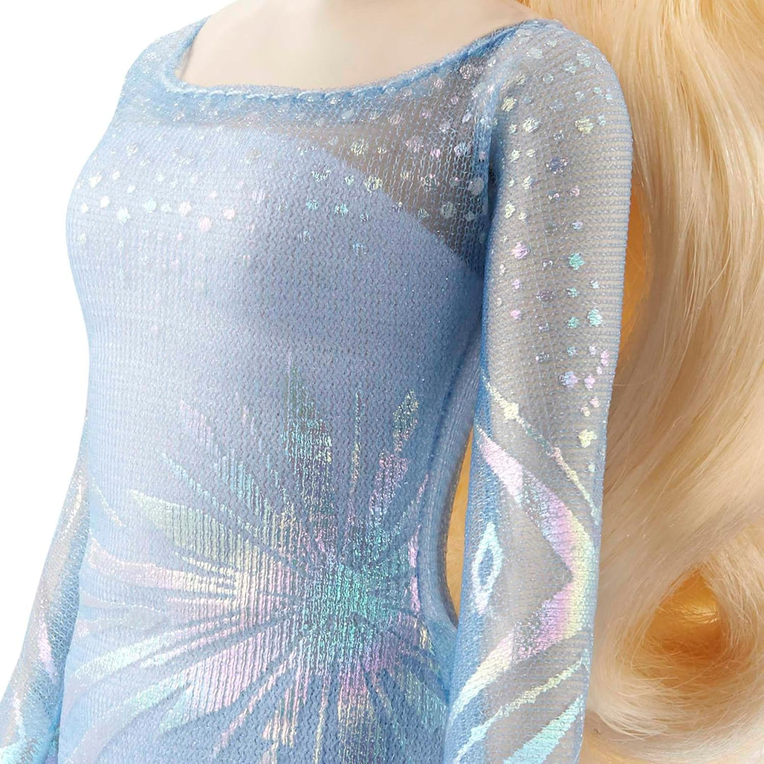Disney Die Eiskönigin Spielzeug, Elsa-Modepuppe mit Wasserfigur Nokk in Pferdeform, inspiriert durch