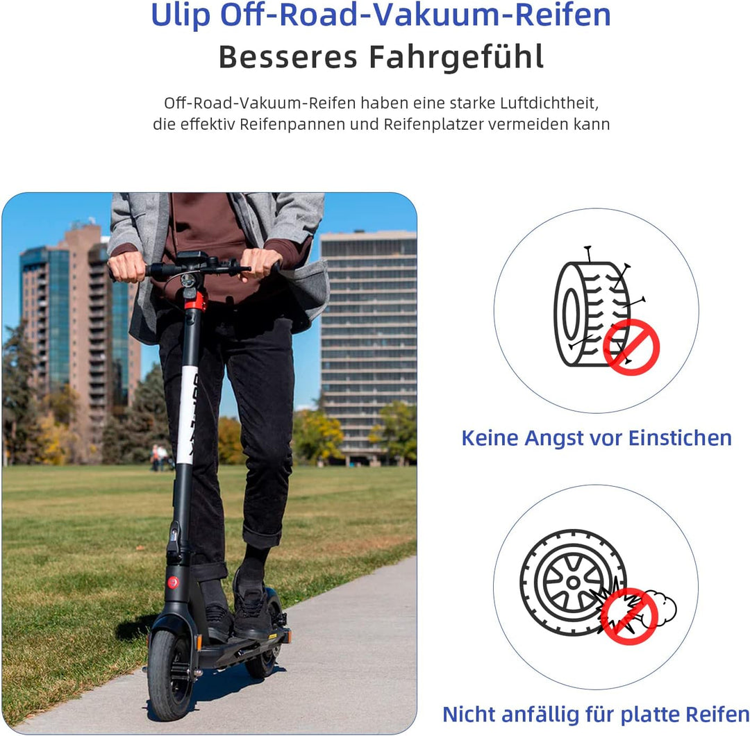 ulip (2 Stück 10x2.75-6.5 Offroad Tubeless Scooter Reifen mit Ventil Reifenersatz für Speedway5 Dual