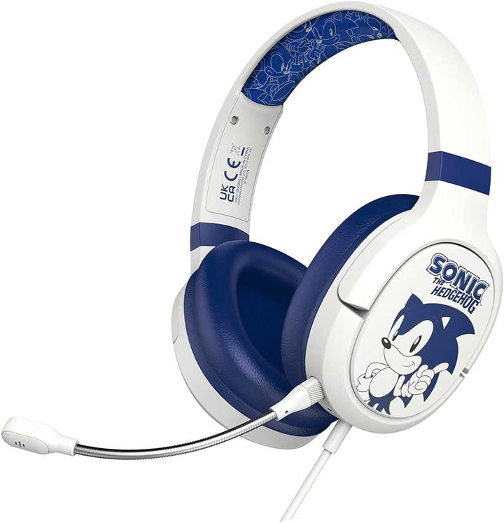 OTL Technologies SEGA Classic Sonic The Hedgehog Pro G1 Wired Gaming Headphones White
