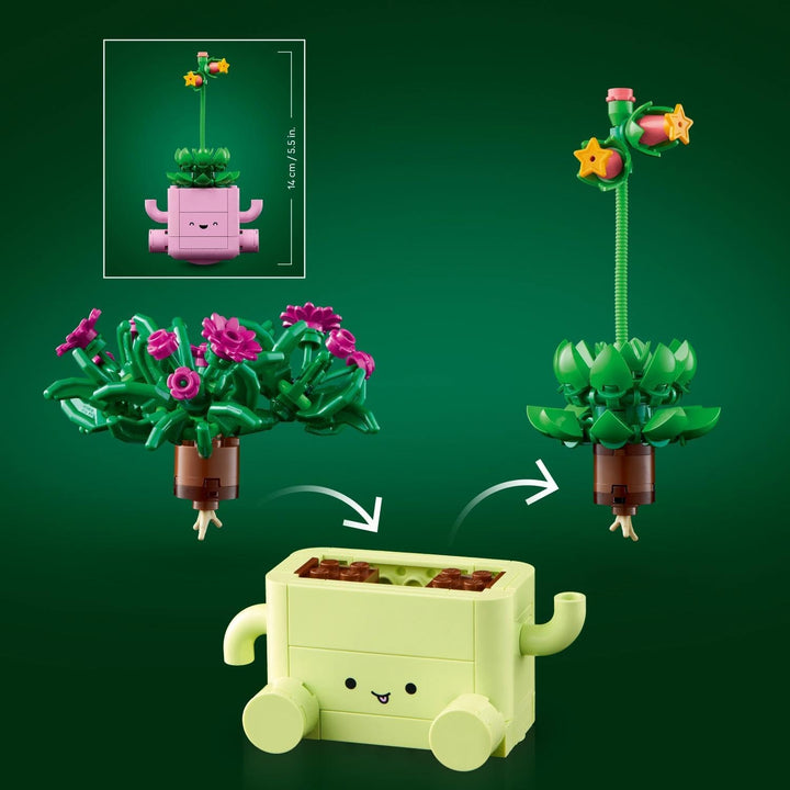 LEGO Botanicals Schaukelnde Pflanzen - Set mit Kunstblumen - mit 2 Kunstpflanzen & 2 pastellfarbenen