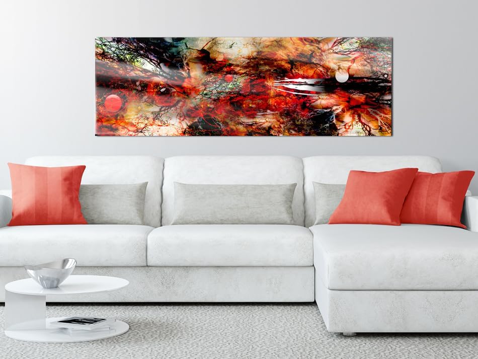 murando Acrylglasbild Abstrakt 120x40 cm 1 Teile Wandbild auf Acryl Glas Bilder Kunstdruck Moderne W