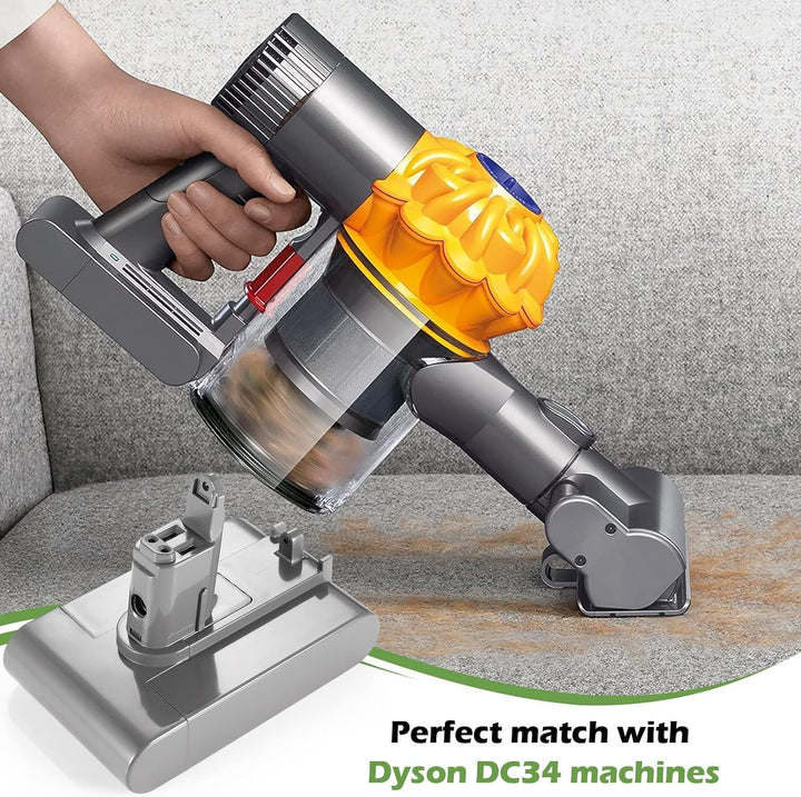 ZEYXINH 22.2V 4000mAh Ersatzakku für Dyson DC34 DC35 DC31 DC31 Animal DC31 Animal Exclusive DC44 DC4