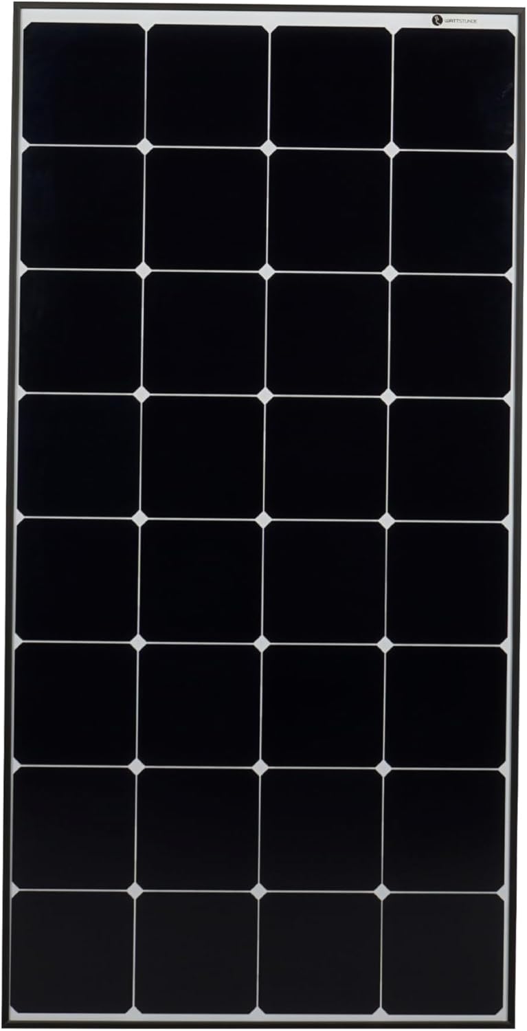 125W SOLA Frame Solarmodul-Set für Wohnmobile und Camper, Laderegler, Kabel, Montagezubehör (Schwarz