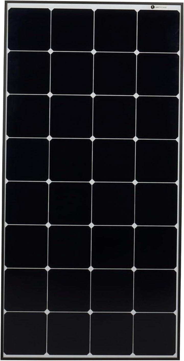 125W SOLA Frame Solarmodul-Set für Wohnmobile und Camper, Laderegler, Kabel, Montagezubehör (Schwarz