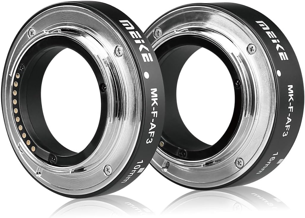 Meike MK-F-AF3 Auto Fucus Macro Extension Tube for Compatible with Fujifilm Mirrorless Camera(10mm 1