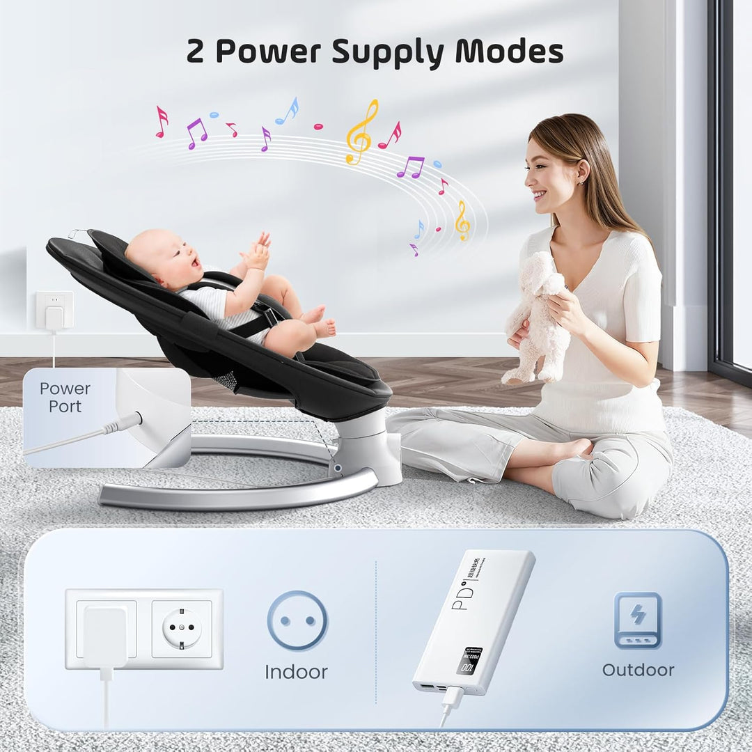 BlundiQue Elektrischer Prahler für Baby mit Mobile App Steuerung und Fernbedienung,Elektrischer Baby