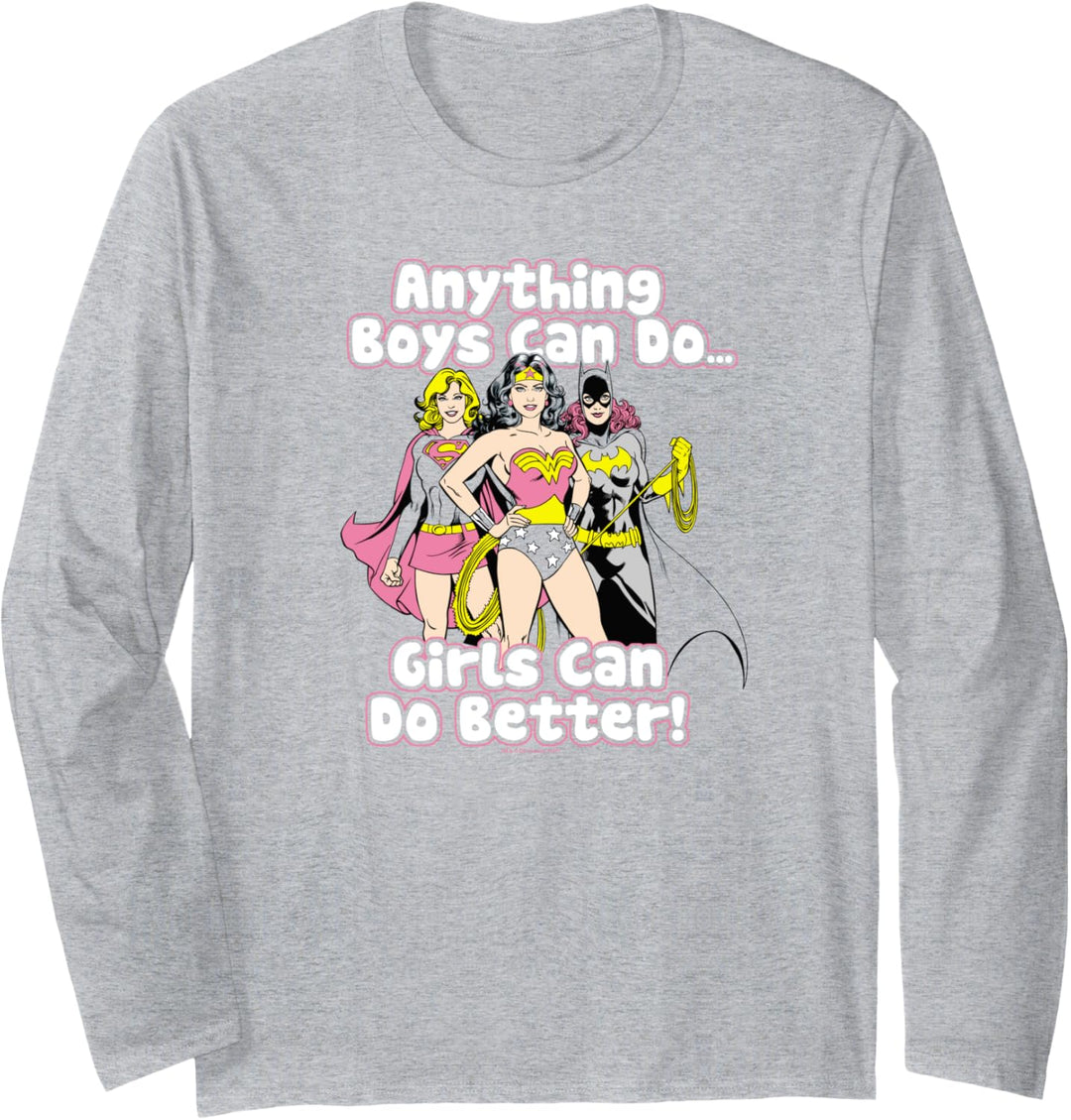 Justice League Girls Can Do It Better Langarmshirt