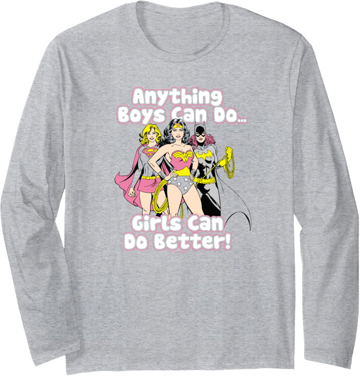 Justice League Girls Can Do It Better Langarmshirt