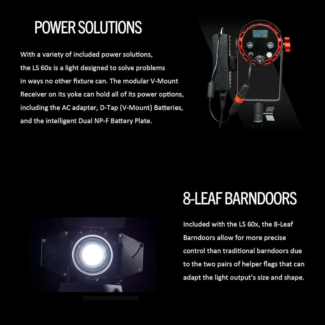 Aputure LS 60x LED Video Licht 60W Bi-Farbe 2700~6500K Unterstützt App Steuerung Integrierte Beleuch