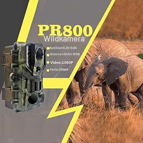icefox Wildkamera 20MP 1080P Full HD Wildkamera mit Bewegungsmelder Nachtsicht IP66 Wasserdichter fü
