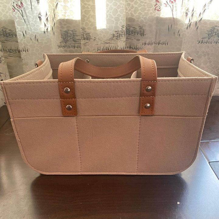 Baby Windel Filztasche, Grosse Wickeltasche Aus Weichem Filz,Multifunktionale Tragbare Windelaufbewa