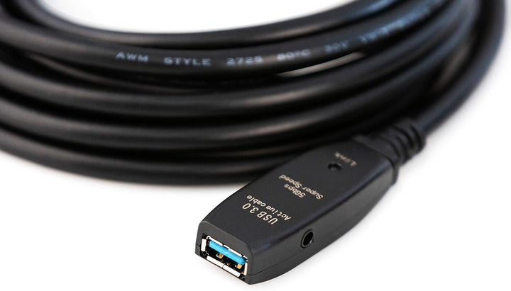 MutecPower 5m USB 3.0 Aktiv Kabel männlich zu weiblich - Kabel mit Verlängerung Chipsatz - Repeater-