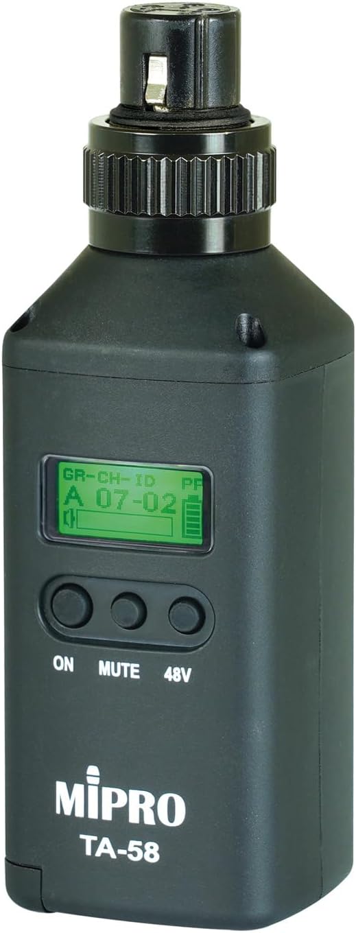 Mipro ACT-5802 Digitaler Drahtloser 2-Kanalempfänger 5,8 GHz+ TA-58 Anstecksender für Mikrofone