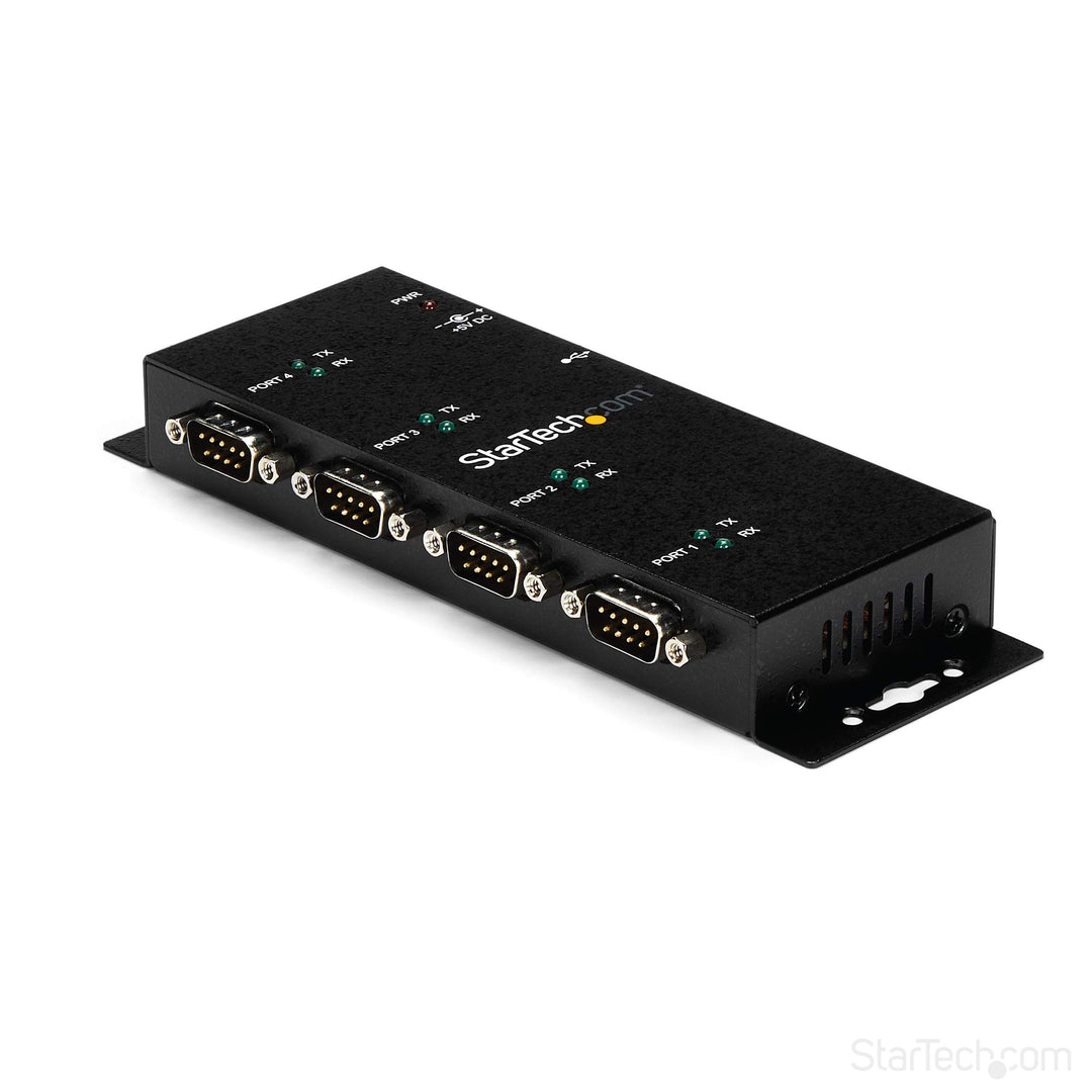 StarTech.com USB-Port auf 4 RS-232 Adapter (Serieller Adapter mit einem robusten Gehäuse, USB auf RS