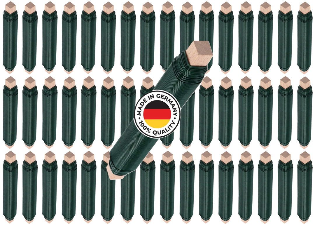 Weichgeglühter PREMIUM Blumendraht Made in Germany Ø0,65mmx38m je Stück | Äusserst biegsam, stabil &
