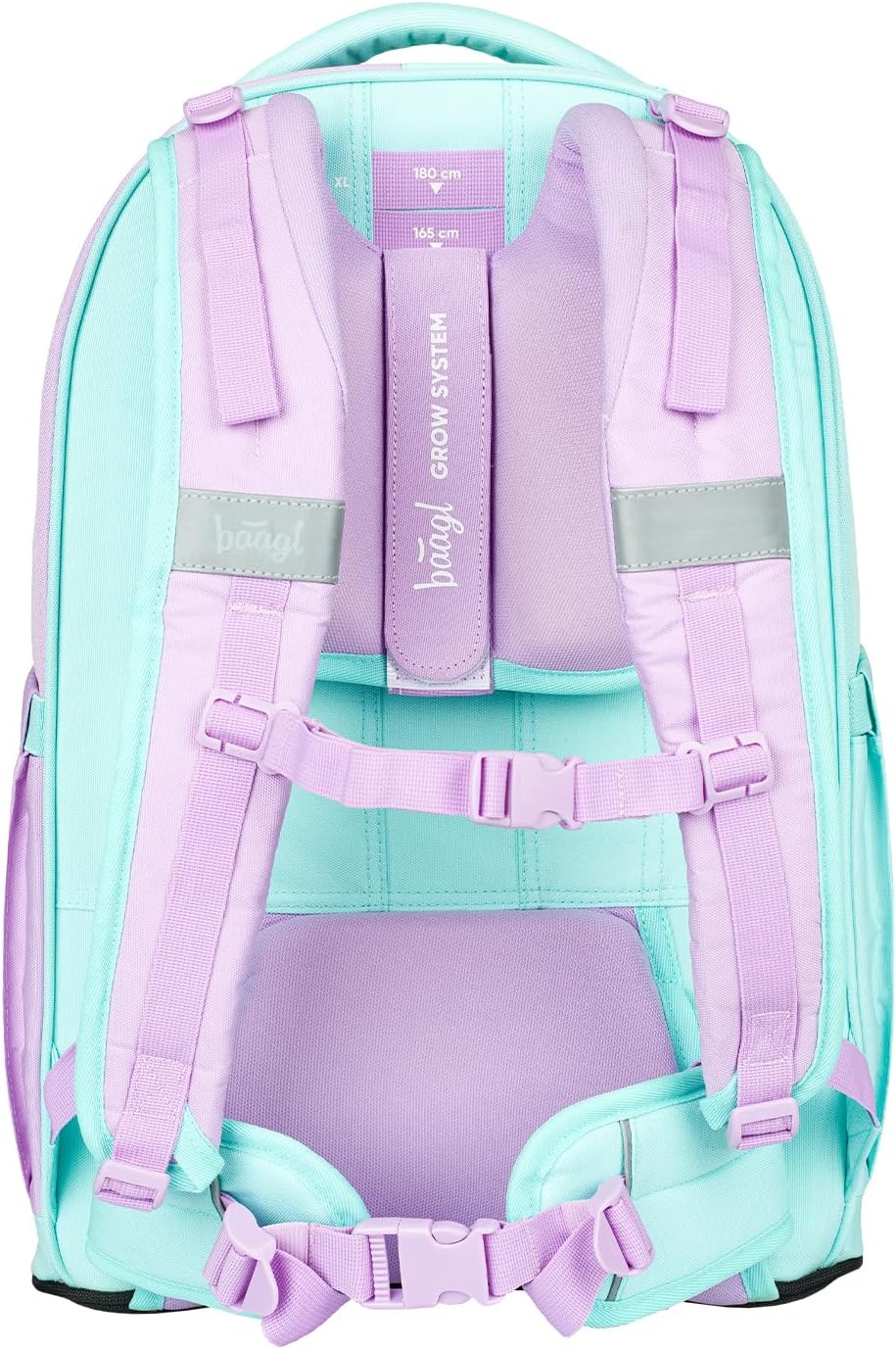 Baagl Schulrucksack Set Jungen Mädchen Teenager 5 Teilig, (Skateboard Rucksack Skate MAX, Mäppchen,
