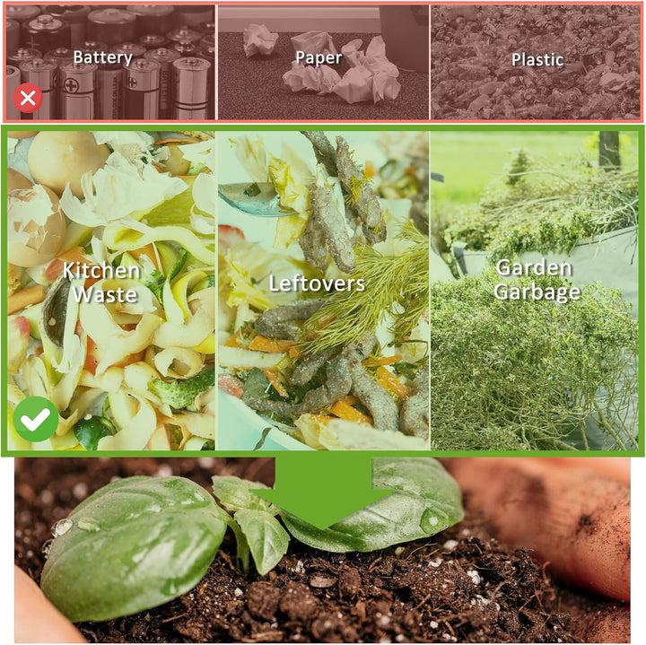 Outsunny Komposteimer für den Aussenbereich, 160 l, Doppelkammer, 360° drehbarer Komposter, Gartenko