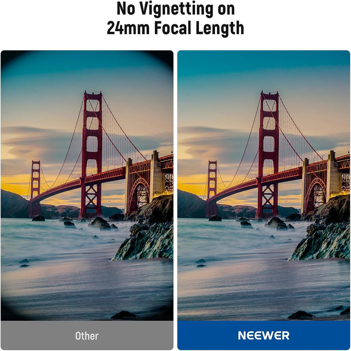 NEEWER BASICS 77mm variabler ND Filter, ND2-400 1-9 Stops Lichtreduzierung, drehbarer variabler Grau