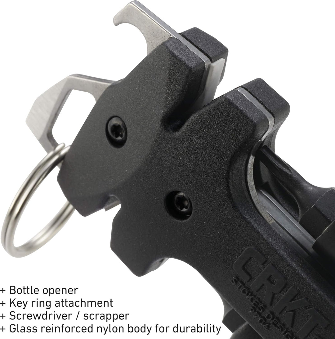 CRKT Messerwartungswerkzeug: Wolframkarbid-Schärfer, Keramikschärfer, Honkante, Torx-Bits, Flaschenö