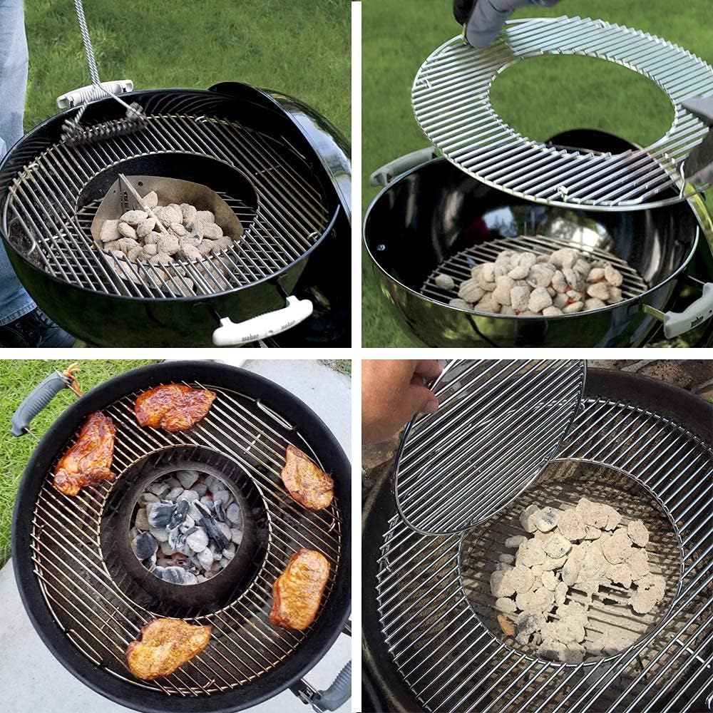 Denmay 54.6cm grillrost 8835 für Weber 57cm Holzkohlegrills, Gourmet System 57cm Kugelgrill, One-Tou