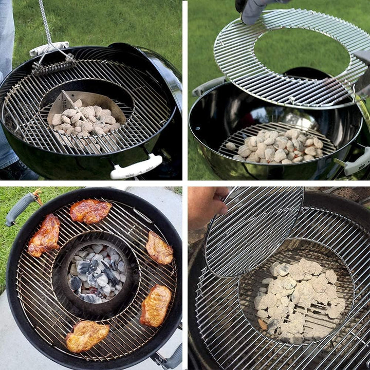 Denmay 54.6cm grillrost 8835 für Weber 57cm Holzkohlegrills, Gourmet System 57cm Kugelgrill, One-Tou