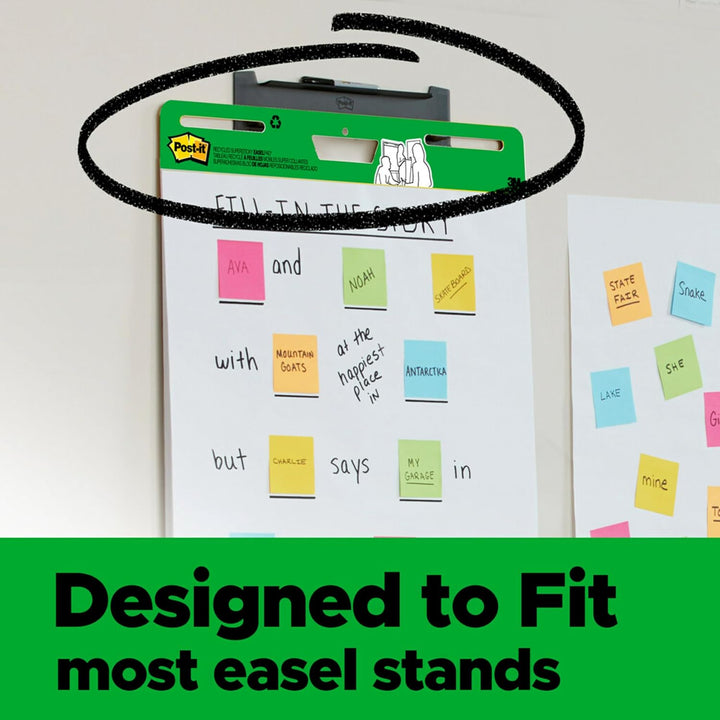 Post-it Super Sticky Meeting Chart Recycling 559RP, unliniert, Weiss, 635 mm x 762 mm, 2 Blöcke á 30