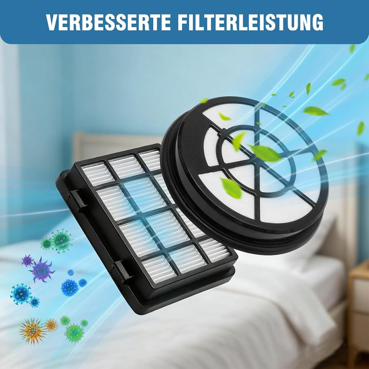 2er-Set HEPA-Filter Ersatz für Bosch BBZ152EF Series 2, kompatibel mit BGC05, BGS05, BGC05A320, BGC0