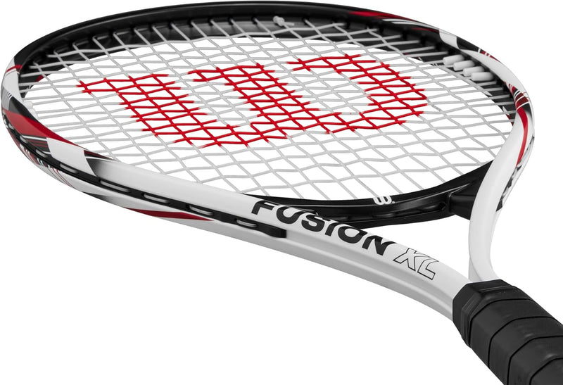 Wilson Tennisschläger Fusion XL, Aluminium, Grifflastige Balance, 291 g, 69,9 cm Länge Griffstärke 3