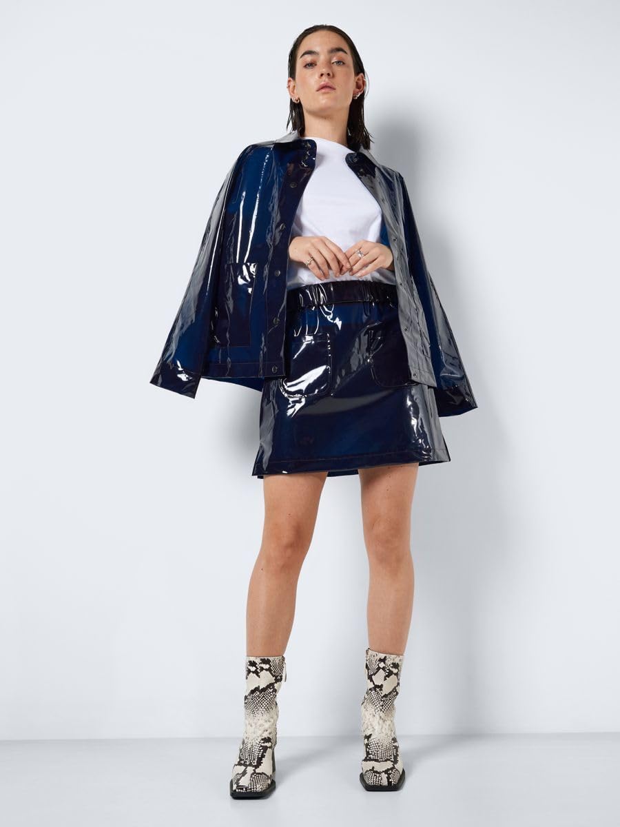 Noisy may Damen Nmsky Short Hw Transp Rainskirt Noos Rock S Navy Blazer, S Navy Blazer