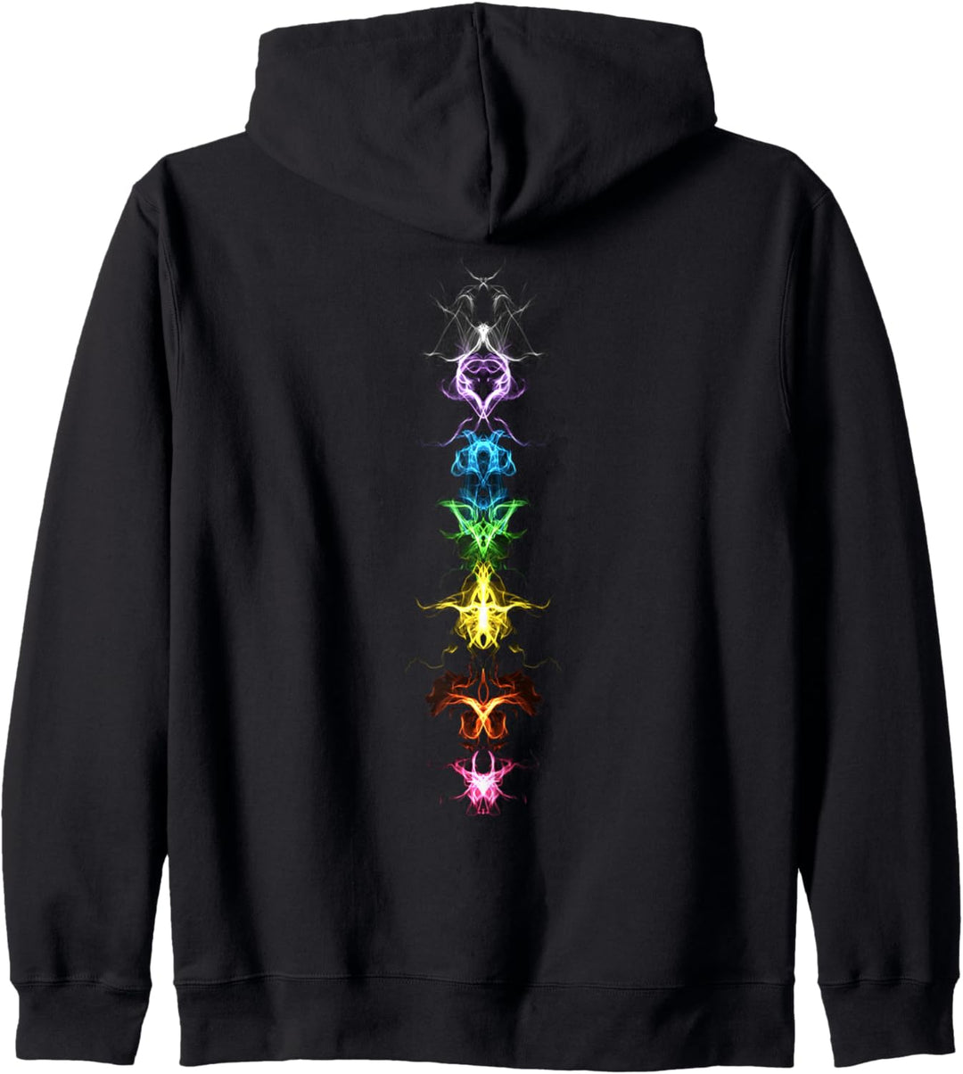 Chakra Regenbogen Yoga Meditation Symbol Spirituell Fraktal Kapuzenjacke