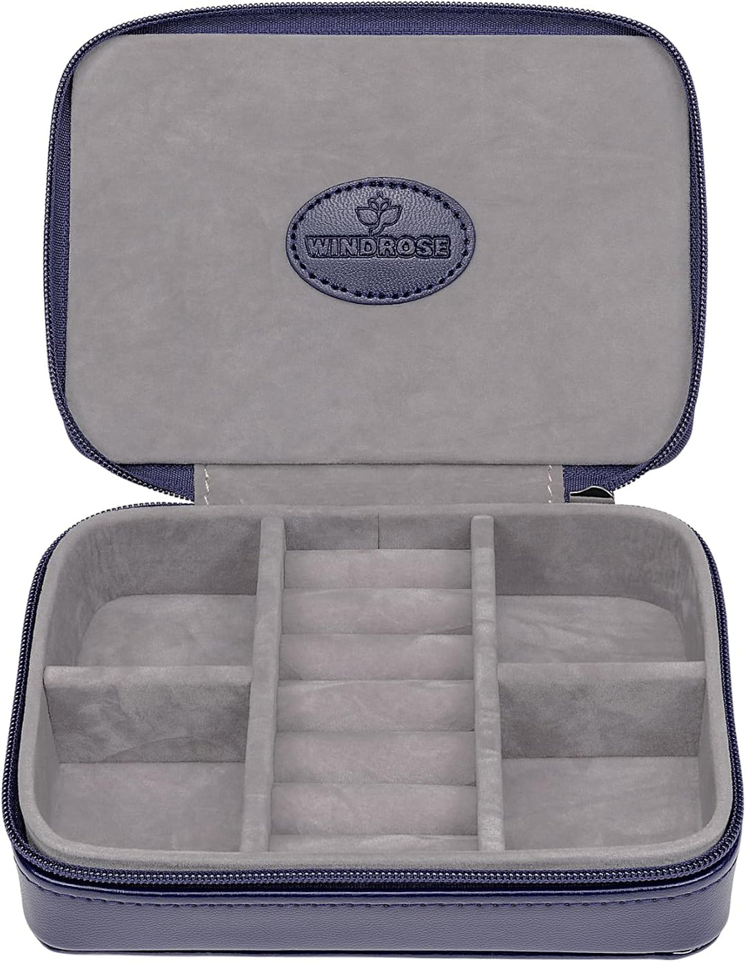 Windrose Charmbox klein merino moda/dunkelblau, Dunkelblau