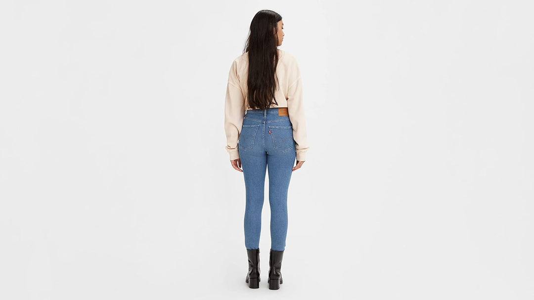 Levi's Damen Jeans Mile High Super Skinny 24W / 30L Dark Indigo Worn in, 24W / 30L Dark Indigo Worn