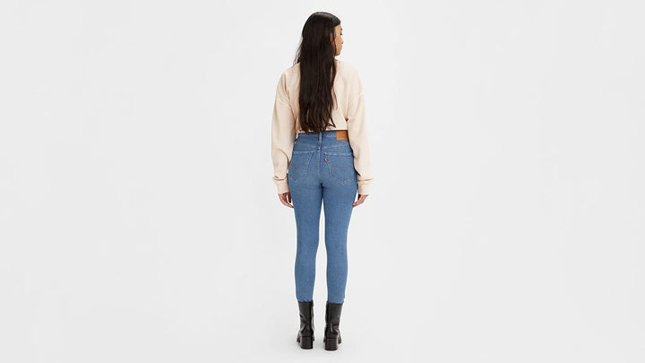 Levi's Damen Jeans Mile High Super Skinny 24W / 30L Dark Indigo Worn in, 24W / 30L Dark Indigo Worn