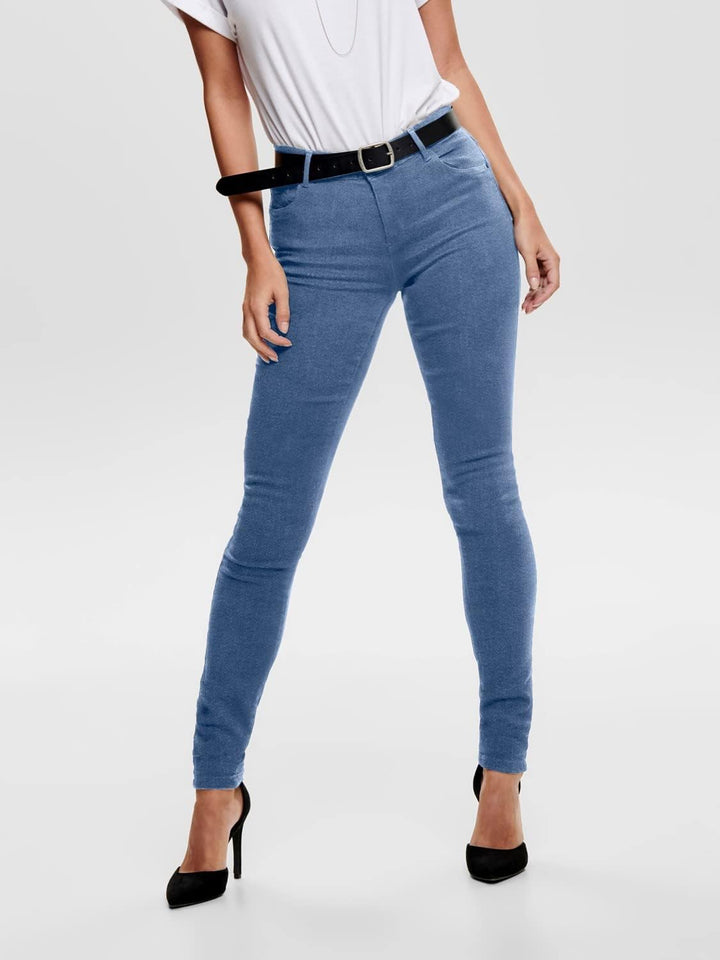 ONLY Female Skinny Jeans ONLROYAL Mittlere Taille Skinny Fit Jeans XS / 34L Blau (Medium Blue Denim)