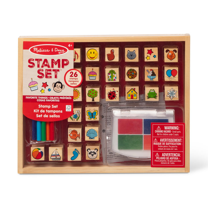 Melissa &amp; Doug Lieblingssachenstempelset | Kunsthandwerk | Stempelset | 3+ | Geschenk für Jungen ode