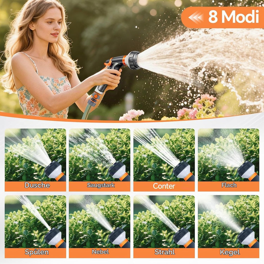 moinkerin Garten Handbrause Gartenschlauch Aufsatz Gartenbrause für Bewässerung Pflanzen oder Rasen,