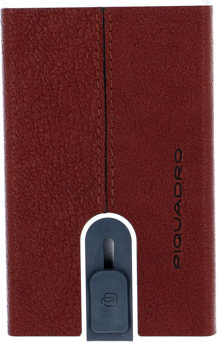 Piquadro Black Square - Kreditkartenetui 5cc 10 cm Brown, Brown