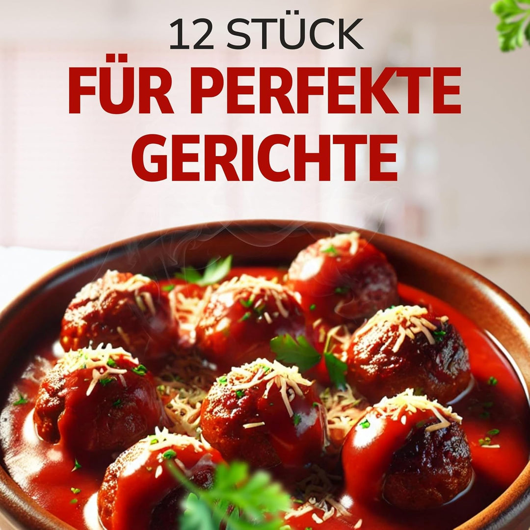 ToCi 12 x Tapas-Schalen Braun Ø 11,5 cm – Spanische Cazuela Schälchen aus Ton 175 ml - Kleine Auflau